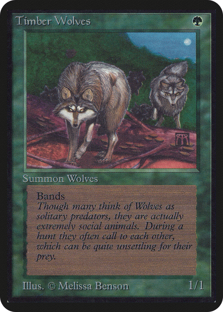 Timber Wolves — Limited Edition Alpha — Magic: The Gathering