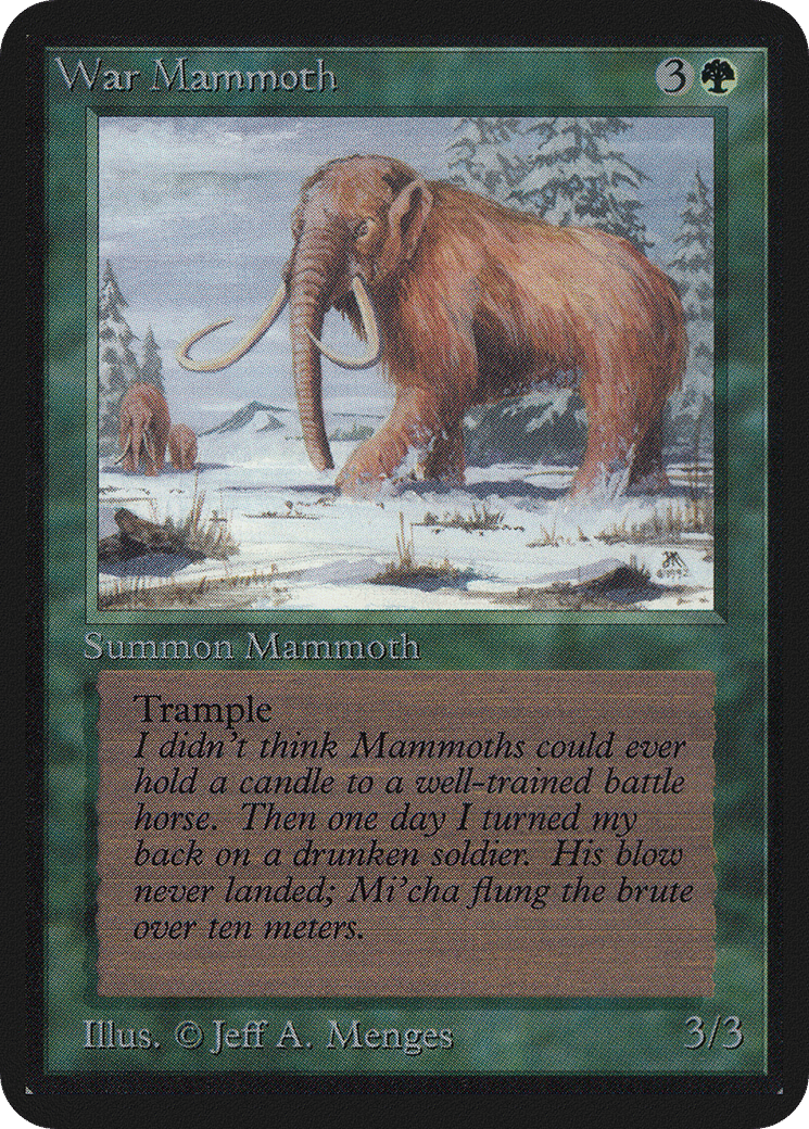 War Mammoth — Limited Edition Alpha — Magic: The Gathering