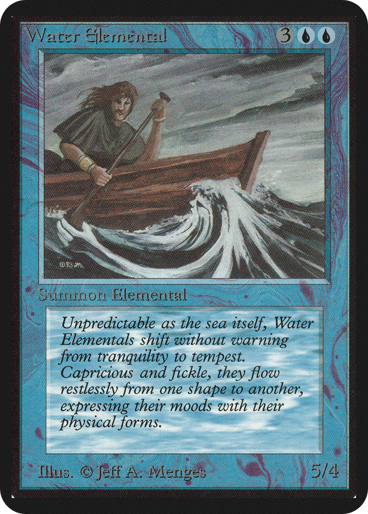 Water Elemental — Limited Edition Alpha — Magic: The Gathering