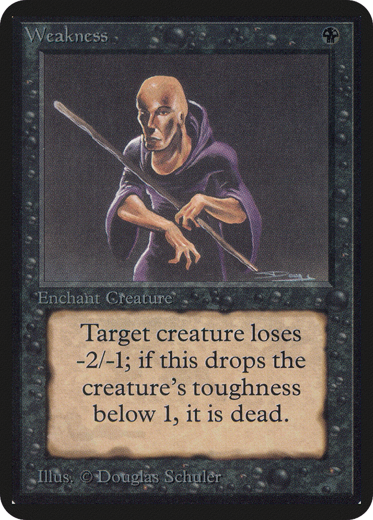 Weakness — Limited Edition Alpha — Magic: The Gathering