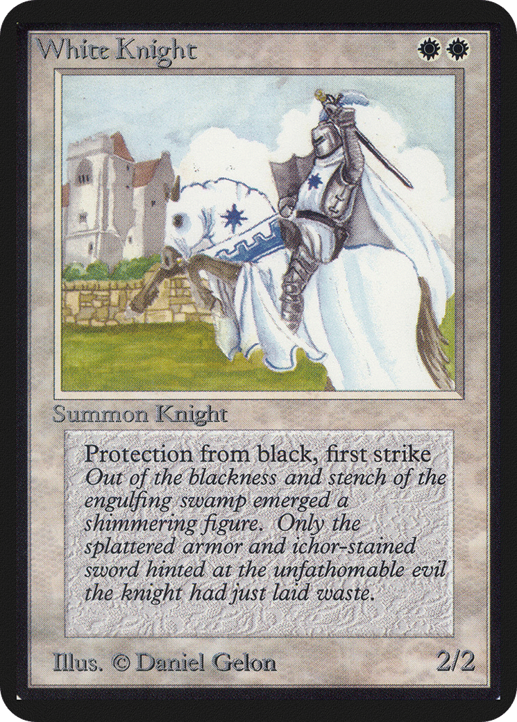 White Knight — Limited Edition Alpha — Magic: The Gathering