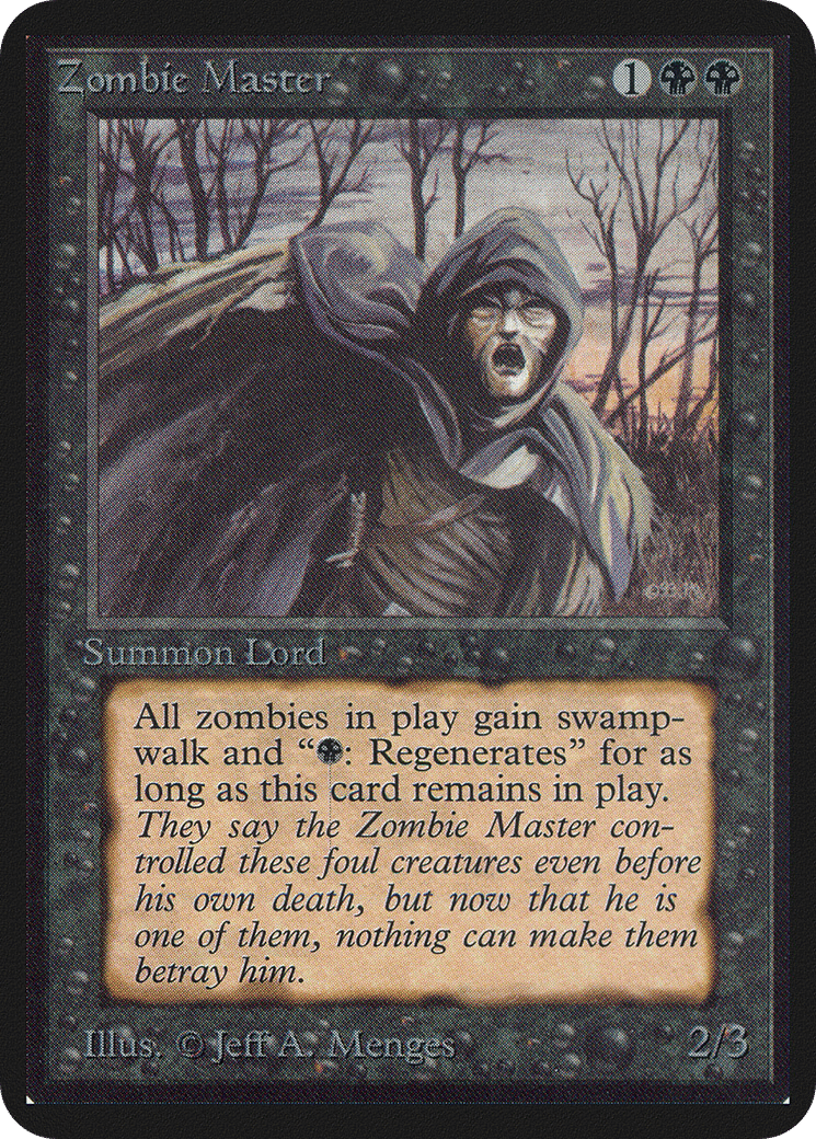 Zombie Master — Limited Edition Alpha — Magic: The Gathering