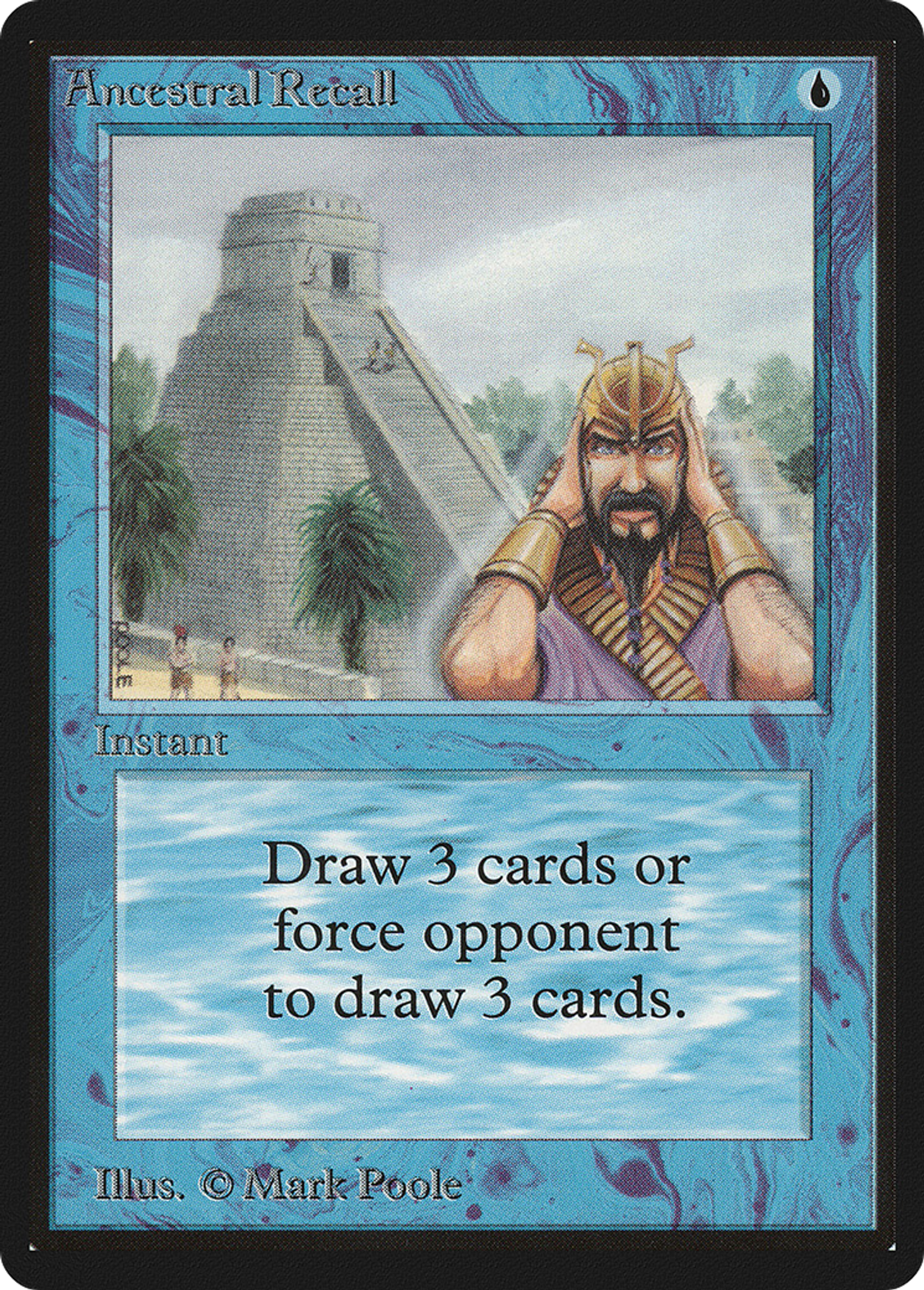 Ancestral Recall — Limited Edition Beta — Magic: The Gathering