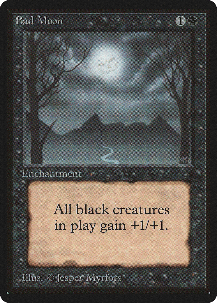 Bad Moon — Limited Edition Beta — Magic: The Gathering