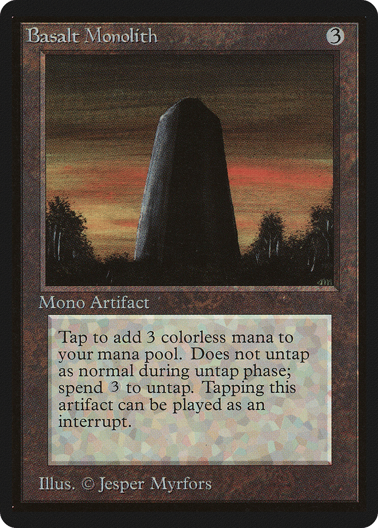 Basalt Monolith — Limited Edition Beta — Magic: The Gathering