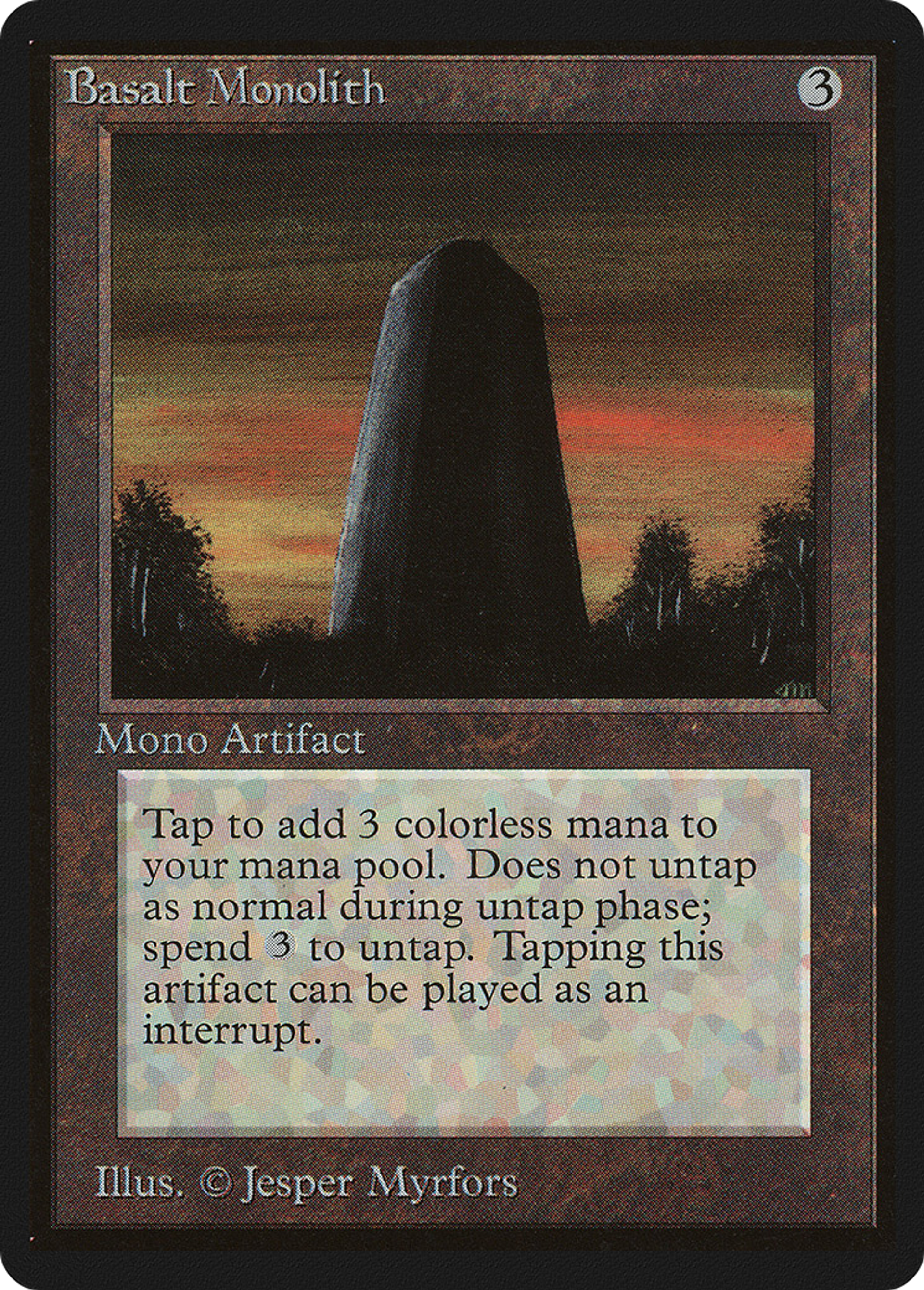 Monolithe de basalte — Limited Edition Beta — Magic: The Gathering