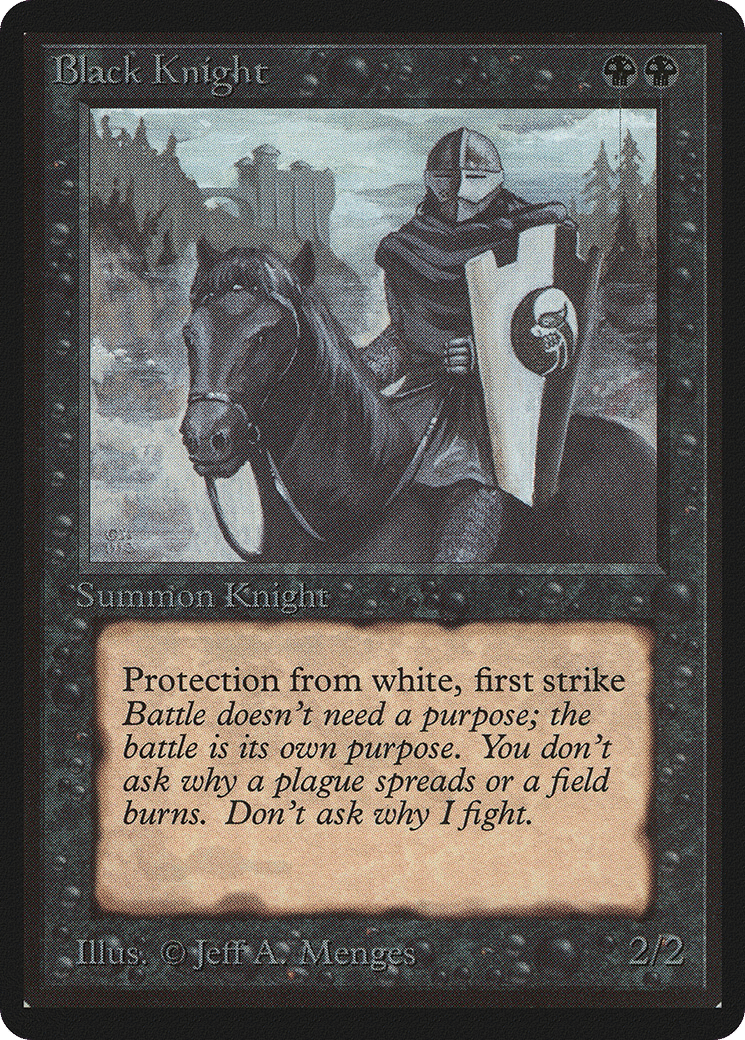 Black Knight — Limited Edition Beta — Magic: The Gathering
