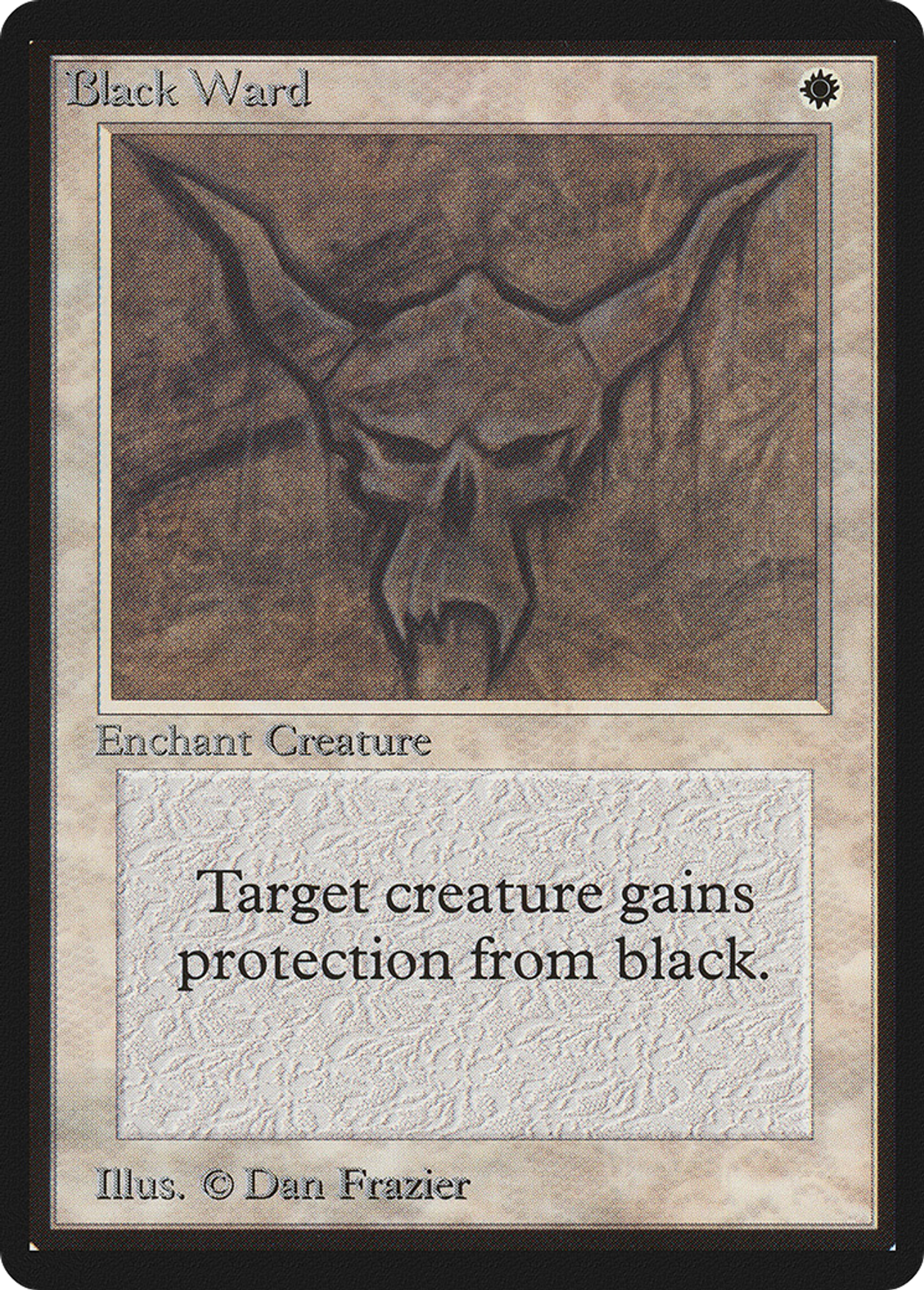 Rune de garde noire — Limited Edition Beta — Magic: The Gathering