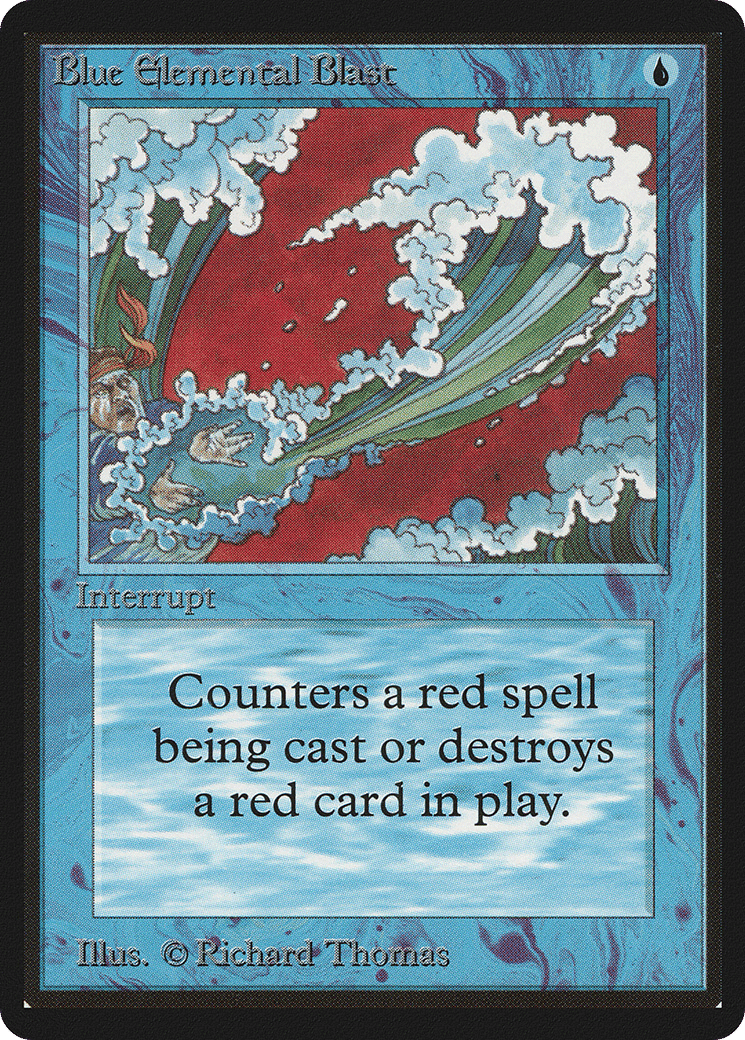 Salve élémentaire bleue — Limited Edition Beta — Magic: The Gathering