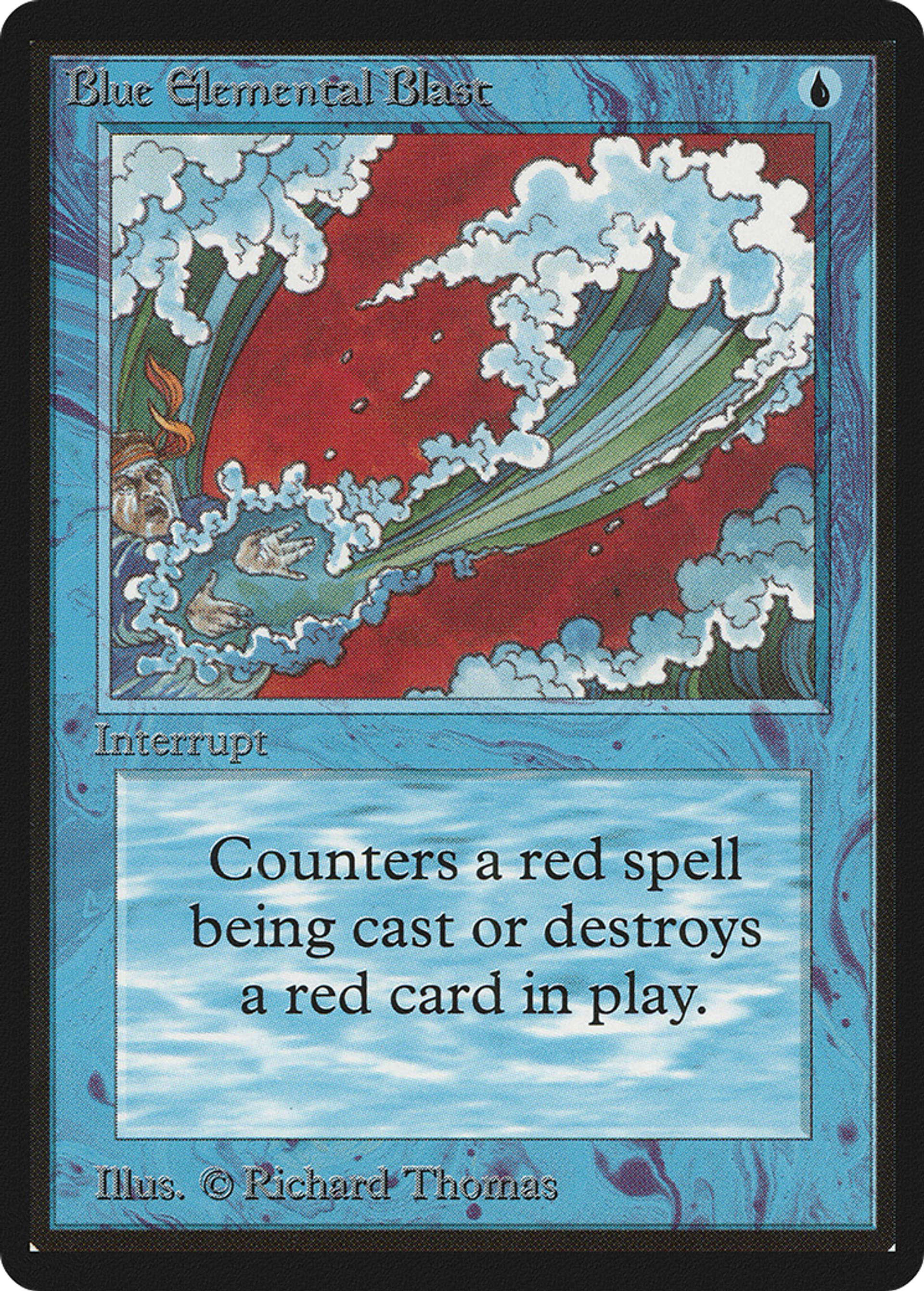 Salve élémentaire bleue — Limited Edition Beta — Magic: The Gathering