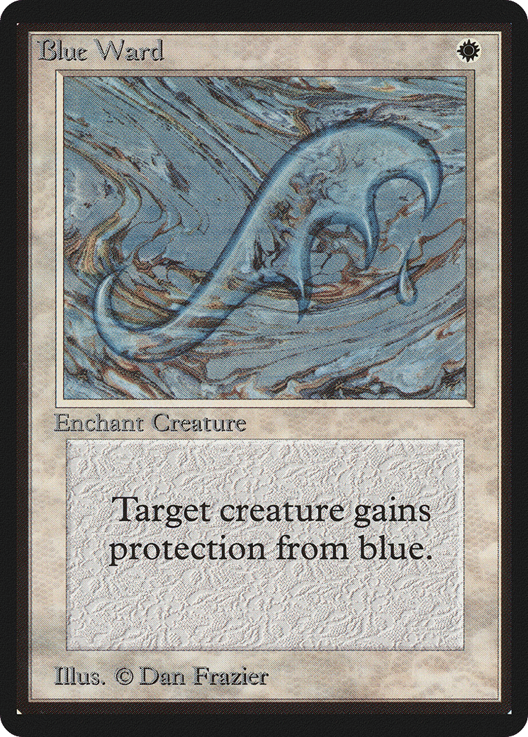 Blue Ward — Limited Edition Beta — Magic: The Gathering