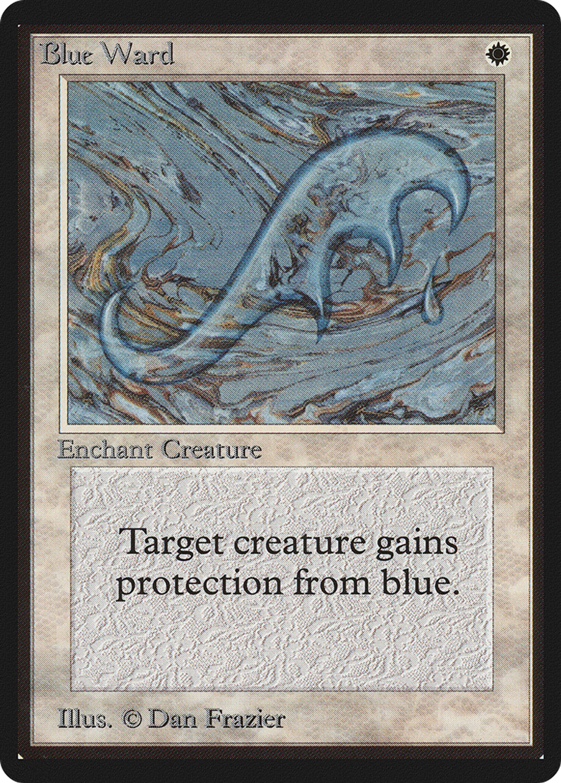 Rune de garde bleue — Limited Edition Beta — Magic: The Gathering