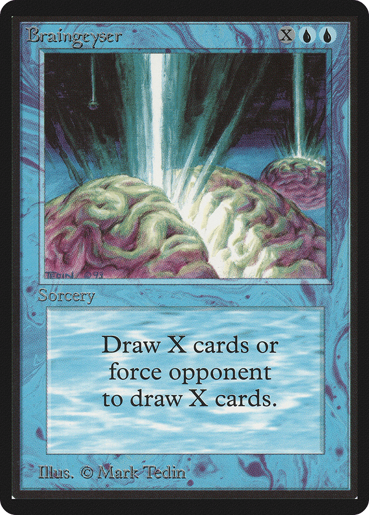 Braingeyser — Limited Edition Beta — Magic: The Gathering