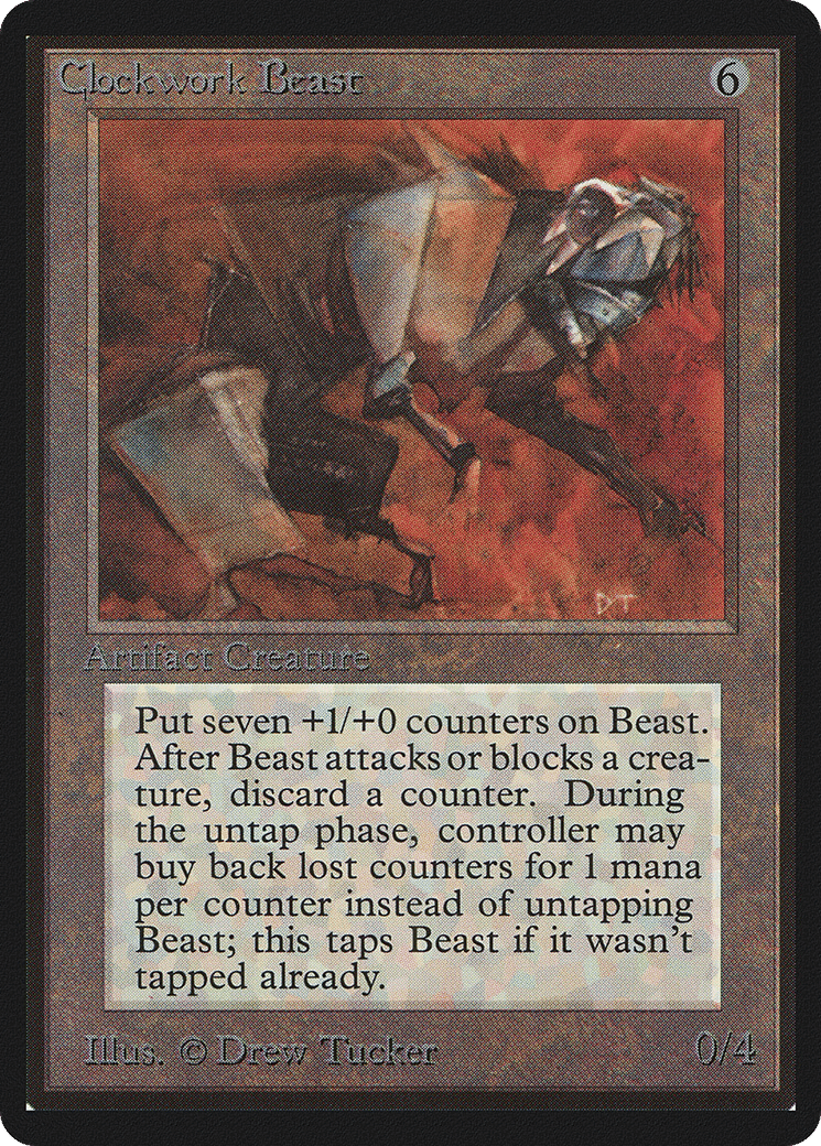 Clockwork Beast — Limited Edition Beta — Magic: The Gathering