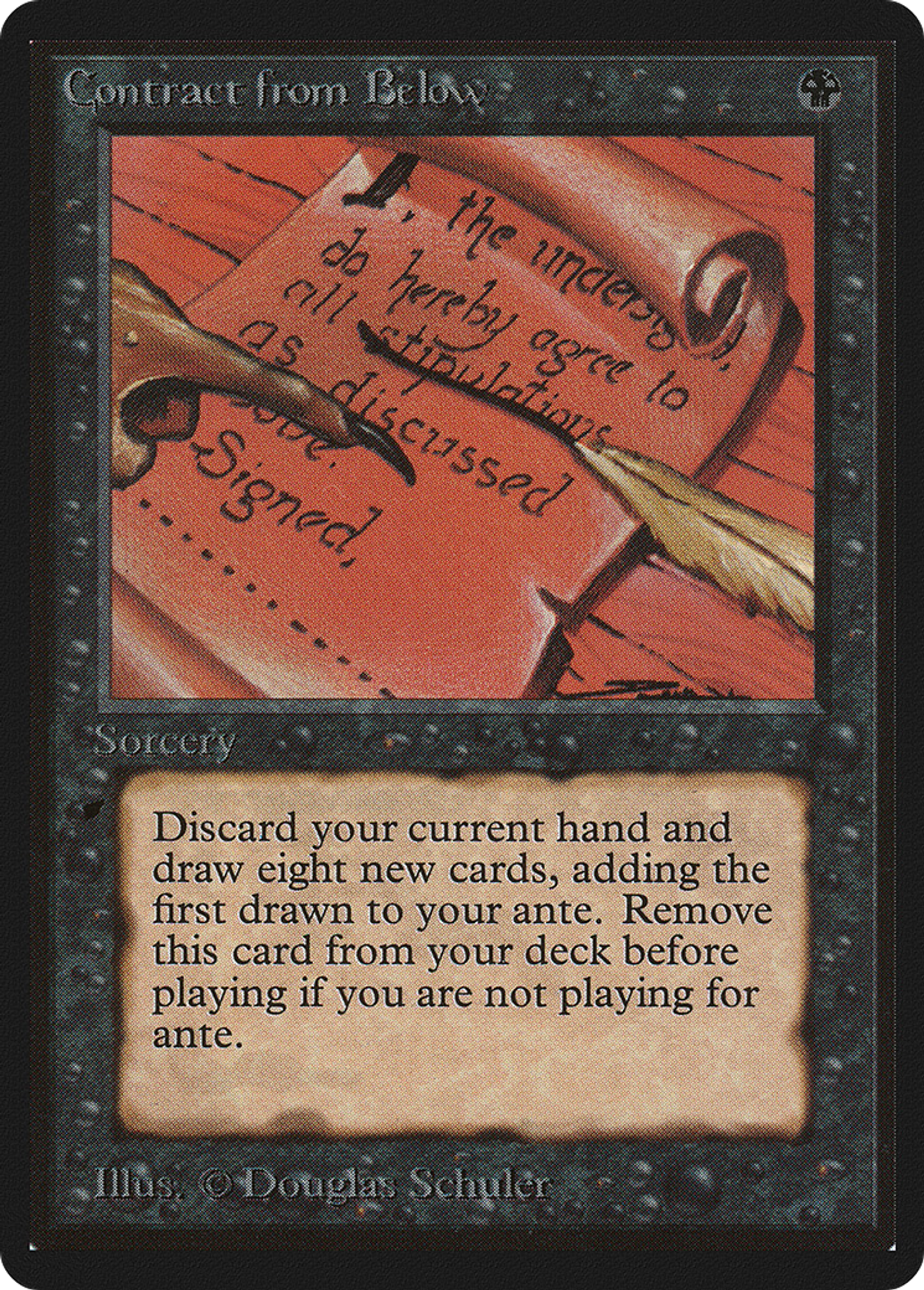 Contrat avec les enfers — Limited Edition Beta — Magic: The Gathering
