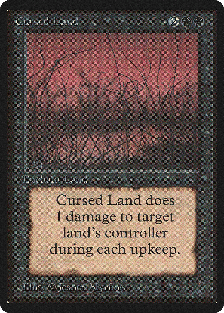 Cursed Land — Limited Edition Beta — Magic: The Gathering