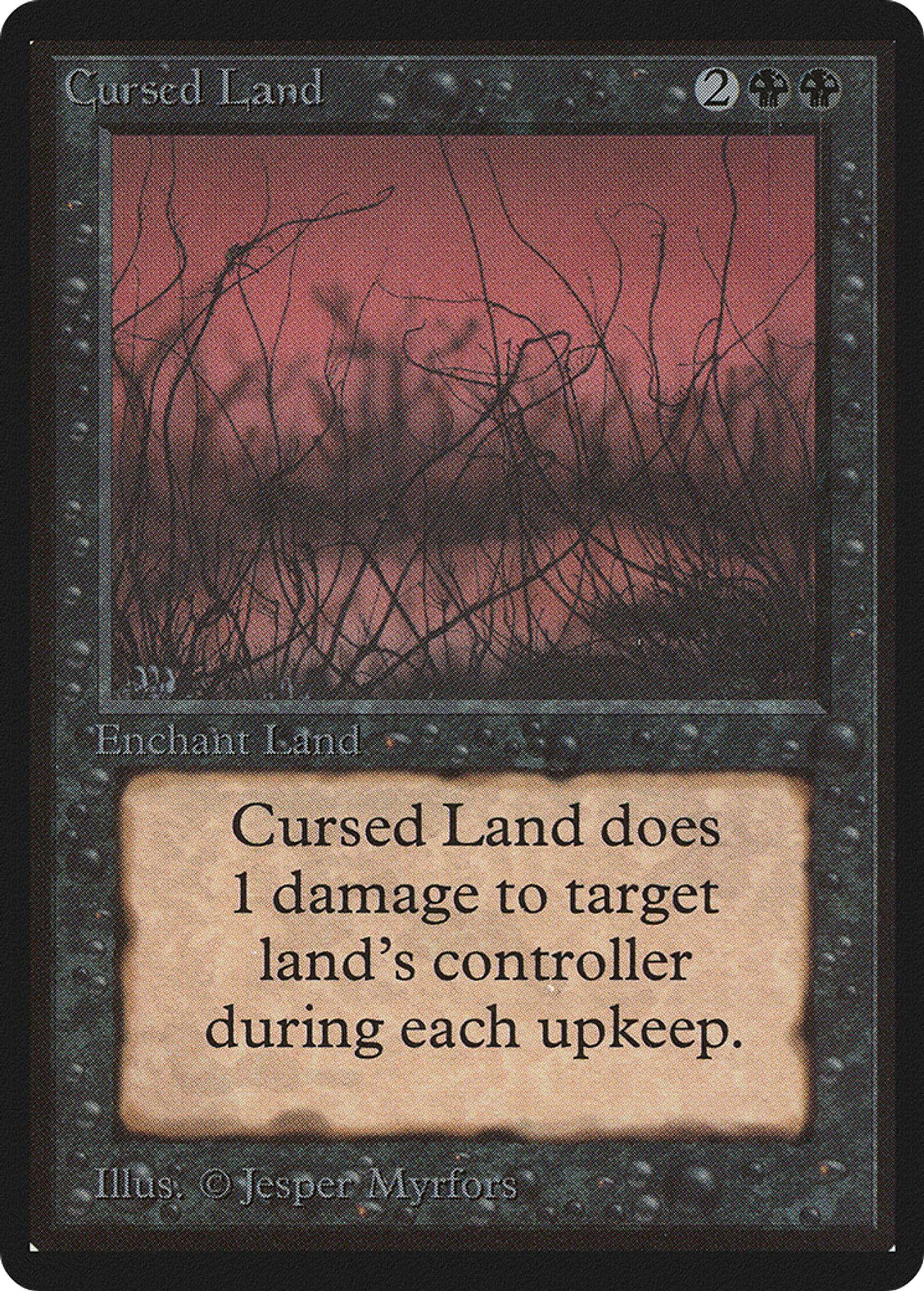 Terrain maudit — Limited Edition Beta — Magic: The Gathering