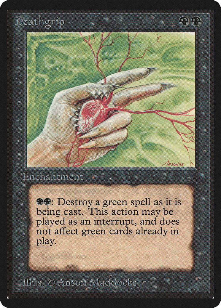 Deathgrip — Limited Edition Beta — Magic: The Gathering