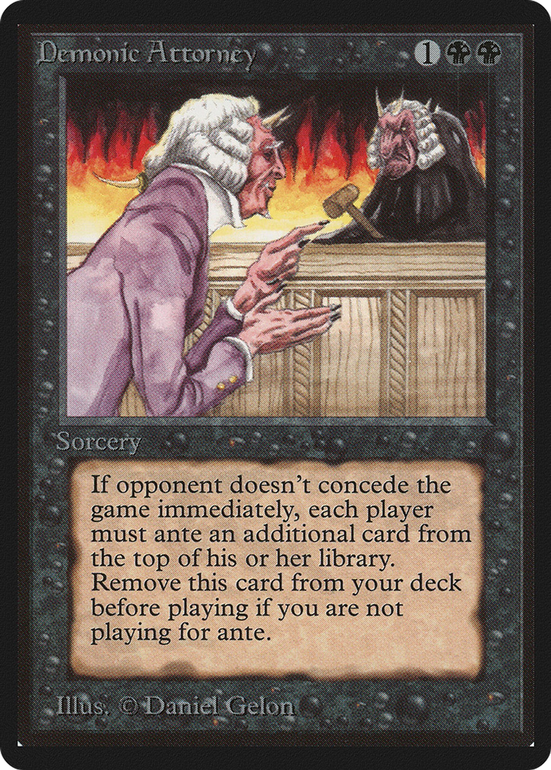 Avocat diabolique — Limited Edition Beta — Magic: The Gathering
