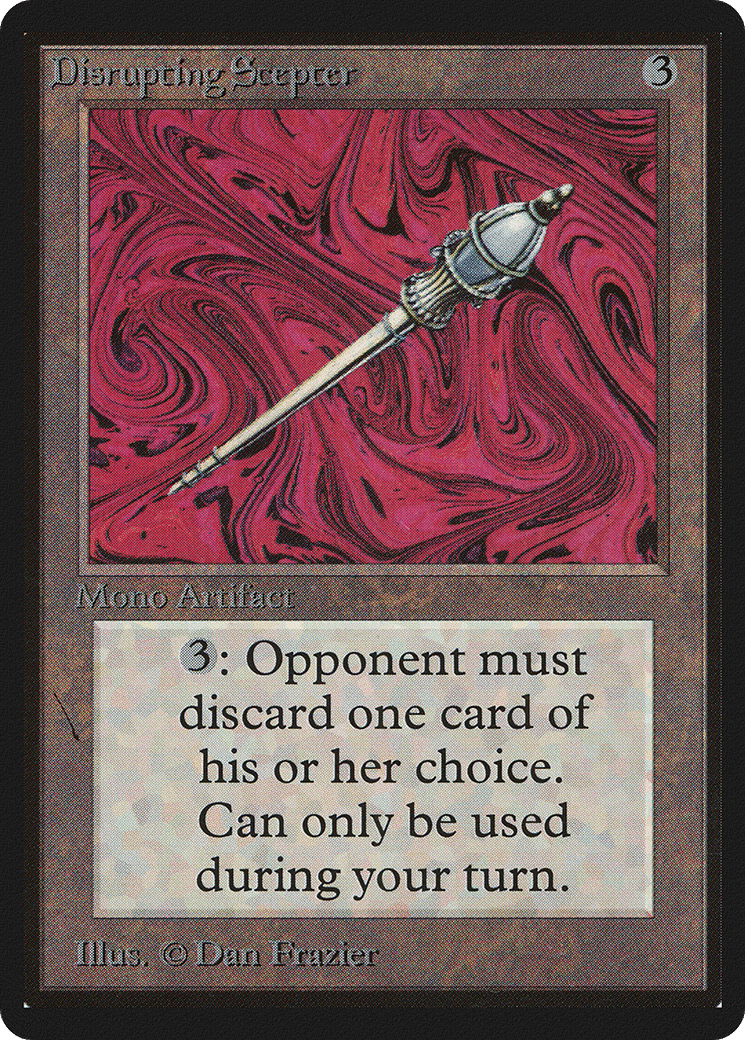 Disrupting Scepter — Limited Edition Beta — Magic: The Gathering