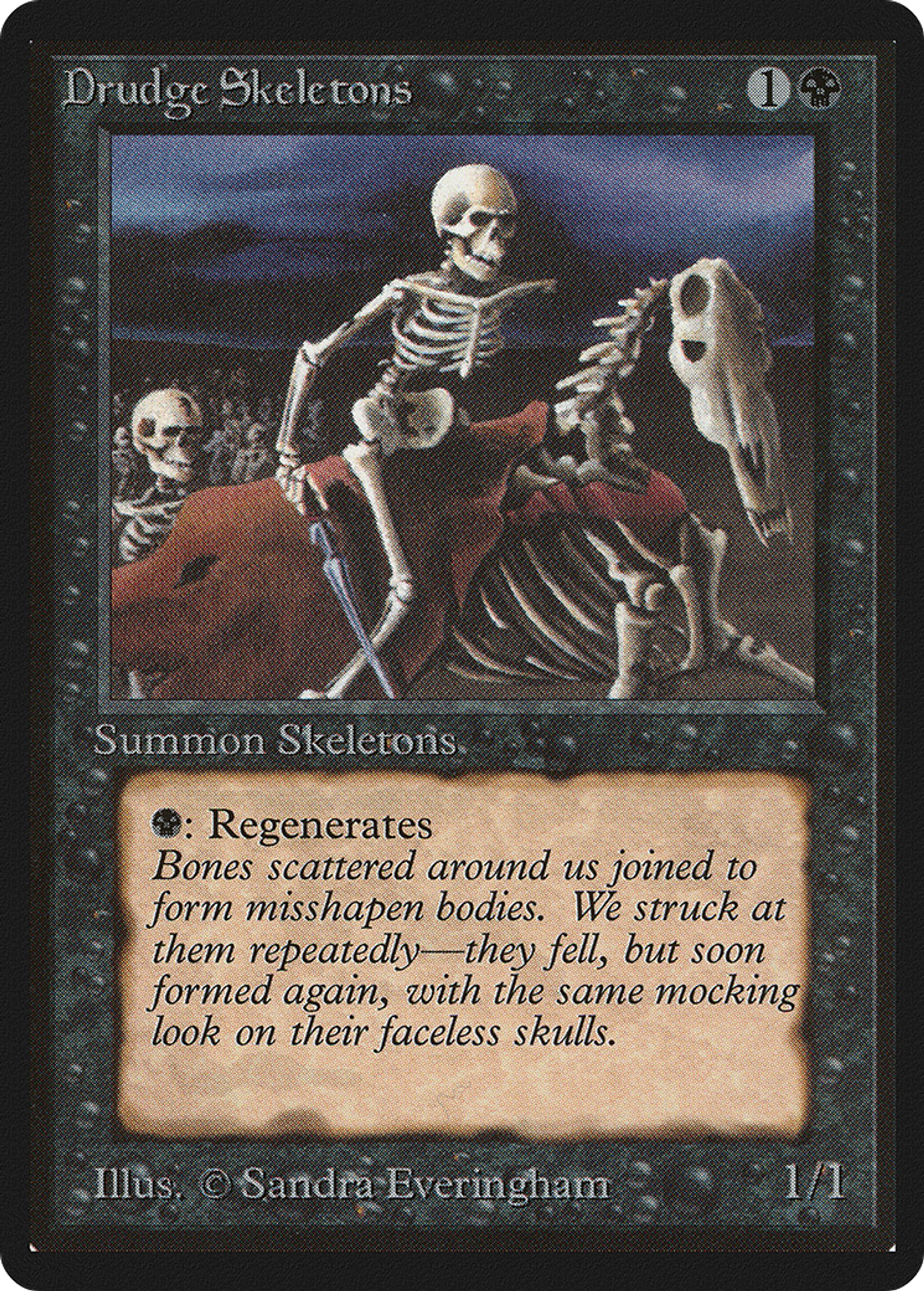 Squelettes serviles — Limited Edition Beta — Magic: The Gathering