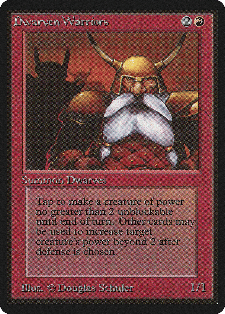 Dwarven Warriors — Limited Edition Beta — Magic: The Gathering