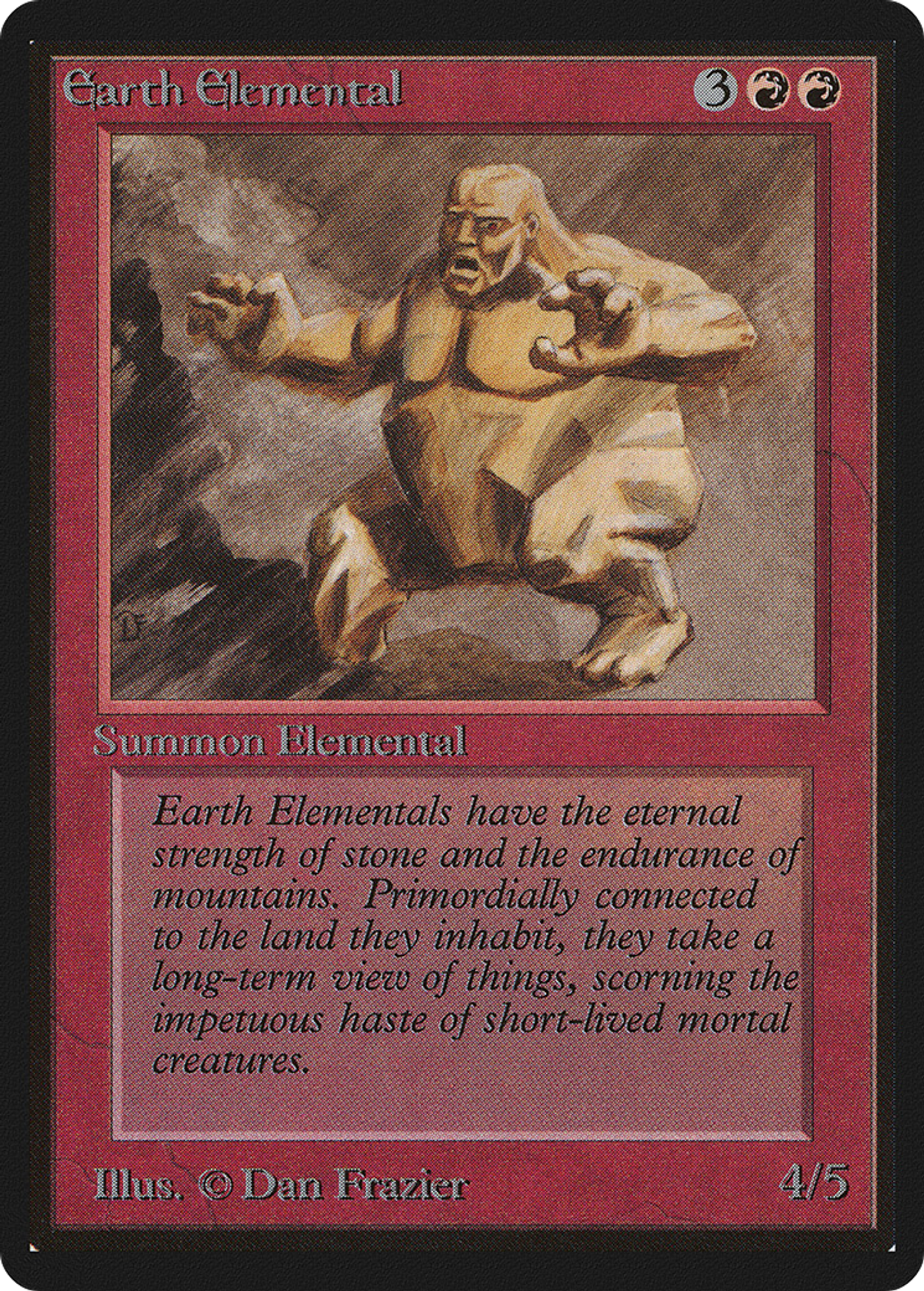 Élémental de terre — Limited Edition Beta — Magic: The Gathering