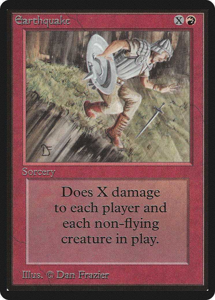 Earthquake — Limited Edition Beta — Magic: The Gathering