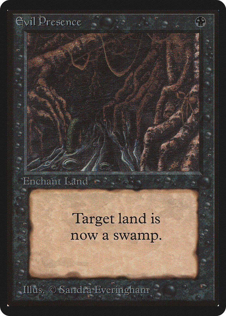 Evil Presence — Limited Edition Beta — Magic: The Gathering