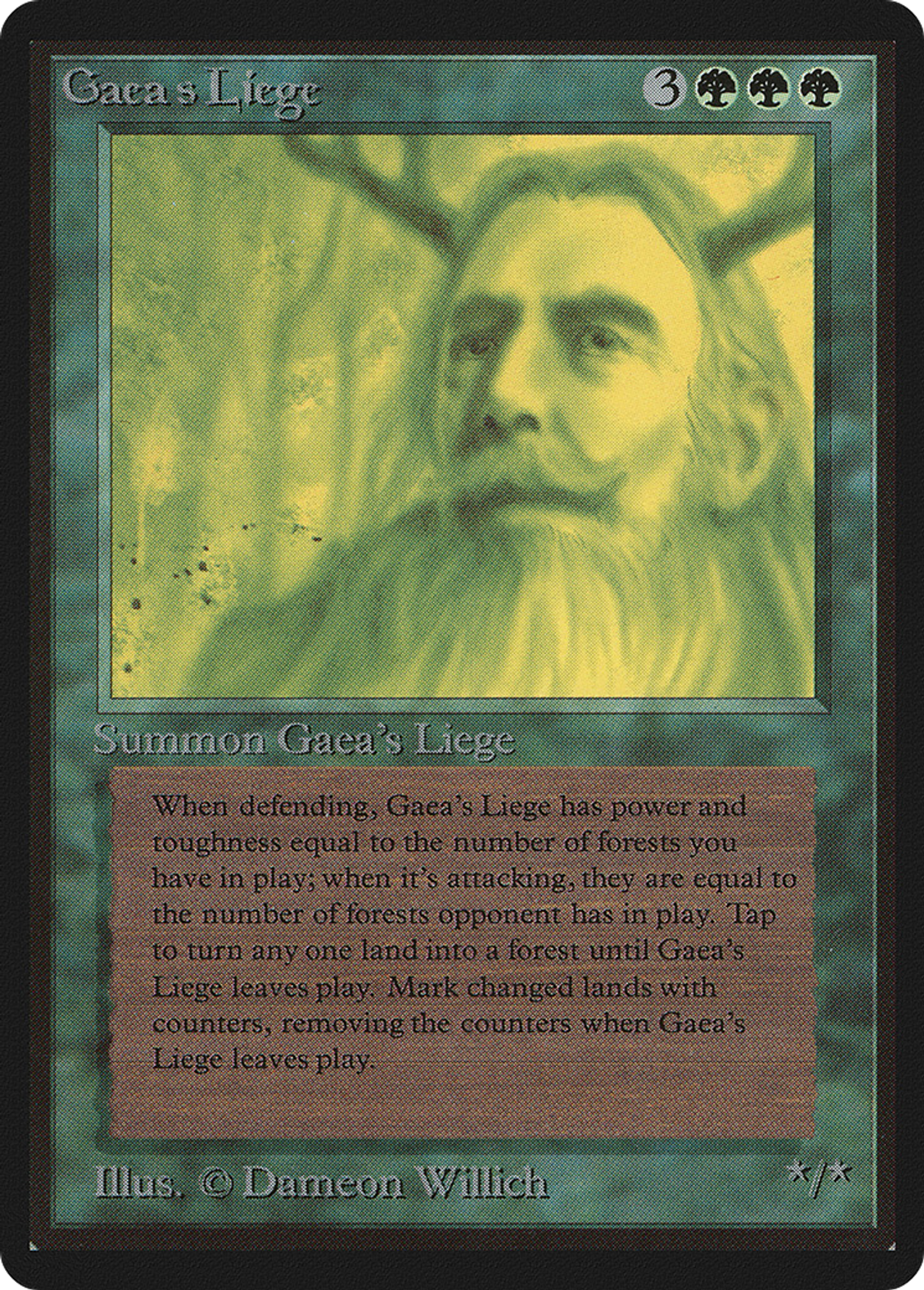 Noble féal de Gaia — Limited Edition Beta — Magic: The Gathering