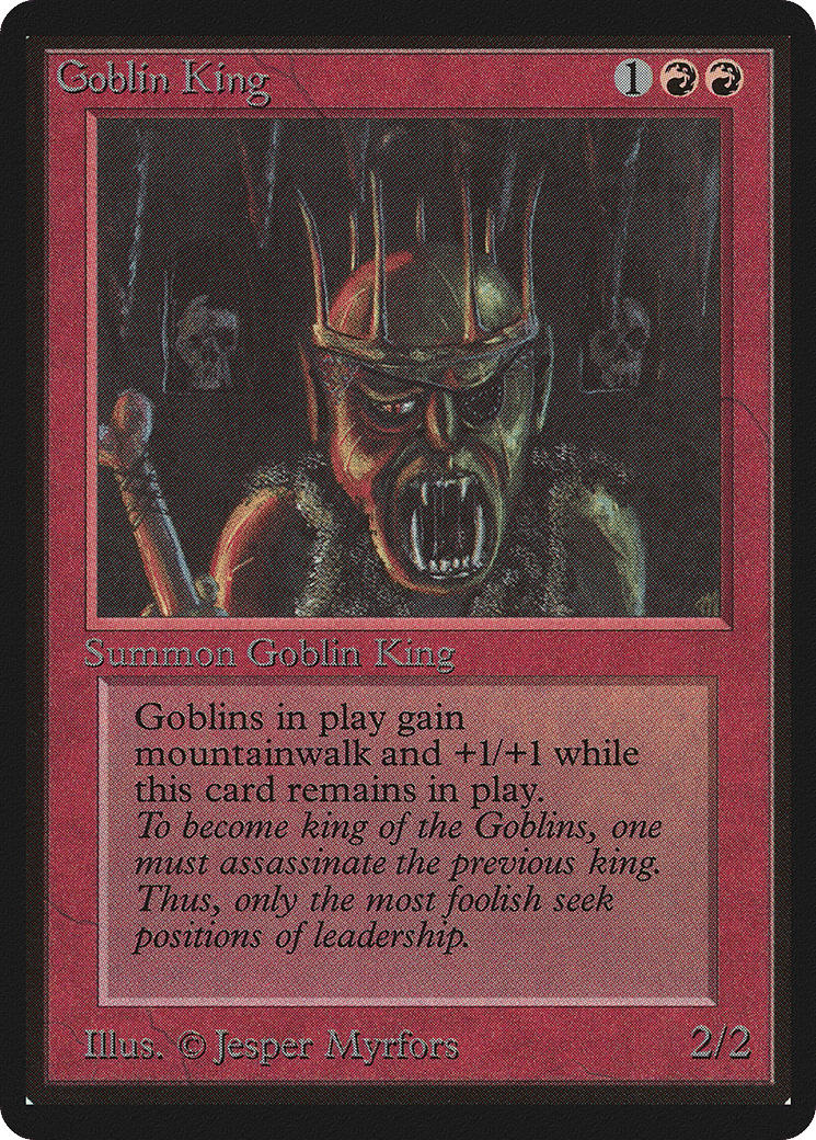Goblin King — Limited Edition Beta — Magic: The Gathering