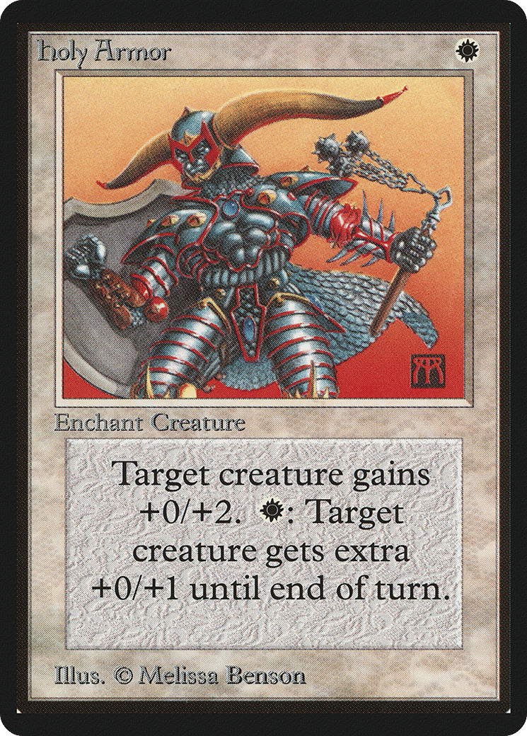 Holy Armor — Limited Edition Beta — Magic: The Gathering