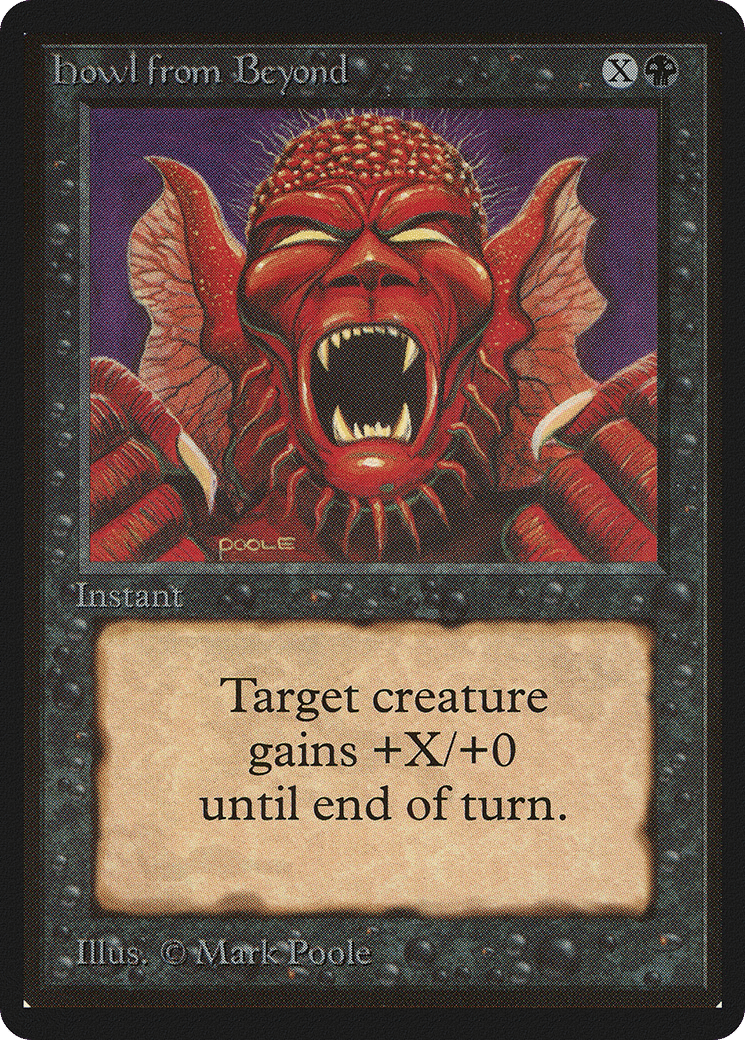 Howl from Beyond — Limited Edition Beta — Magic: The Gathering