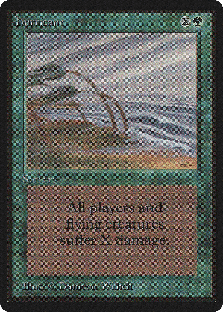 Hurricane — Limited Edition Beta — Magic: The Gathering