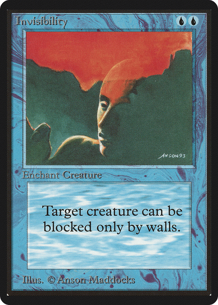 Invisibility — Limited Edition Beta — Magic: The Gathering