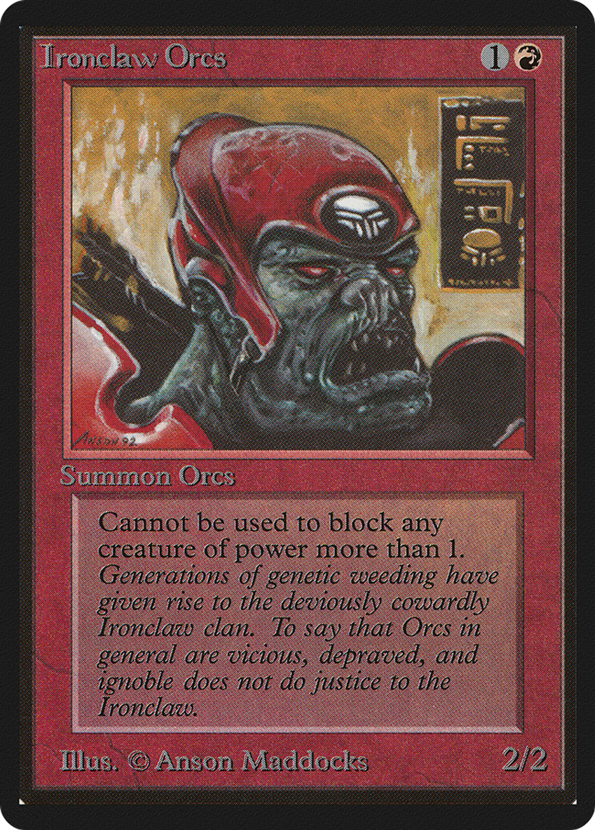 Orques de la griffe de fer — Limited Edition Beta — Magic: The Gathering