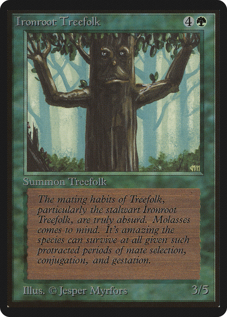 Ironroot Treefolk — Limited Edition Beta — Magic: The Gathering