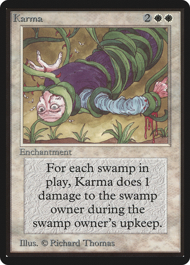 Karma — Limited Edition Beta — Magic: The Gathering
