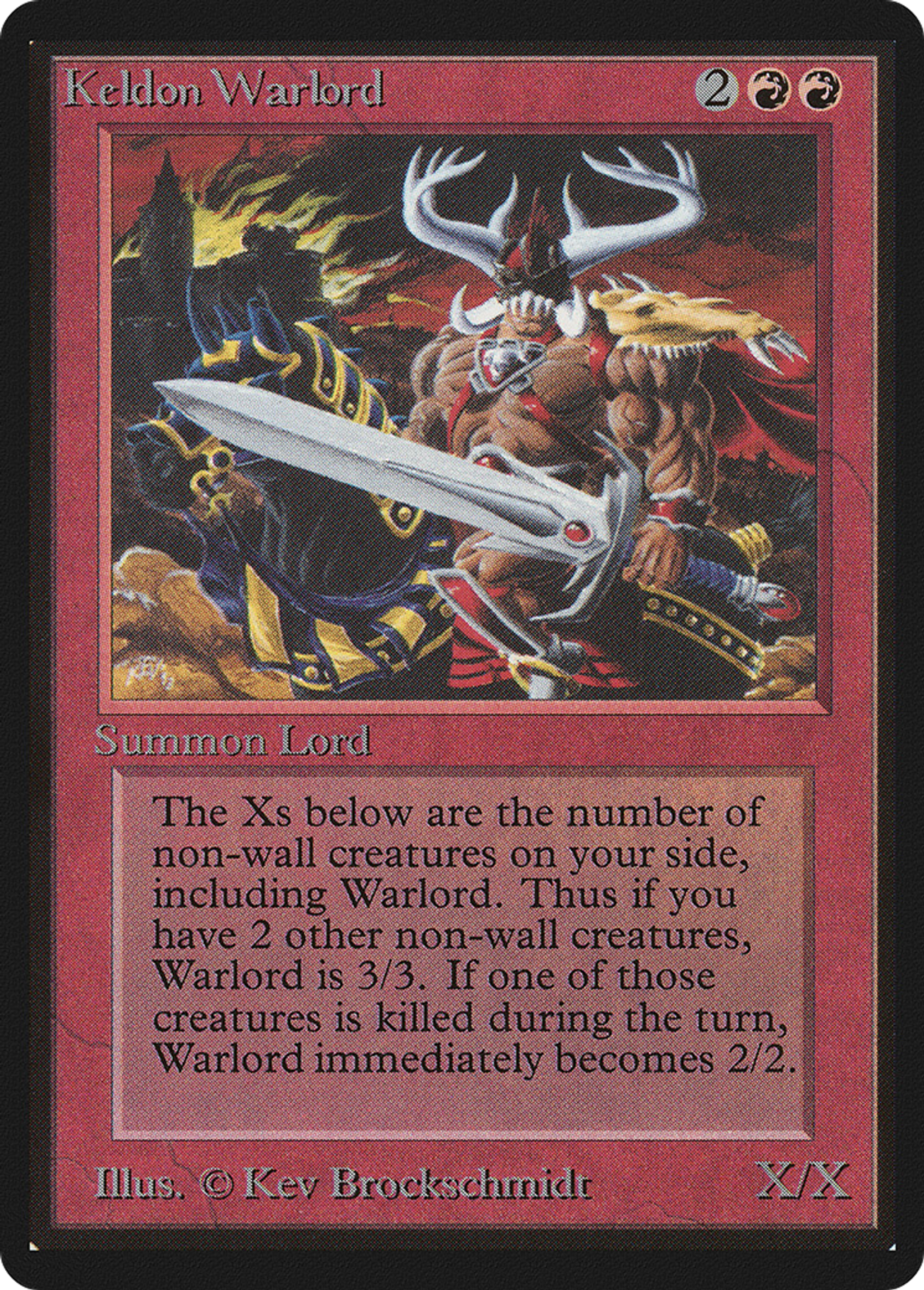 Seigneur de guerre kelde — Limited Edition Beta — Magic: The Gathering