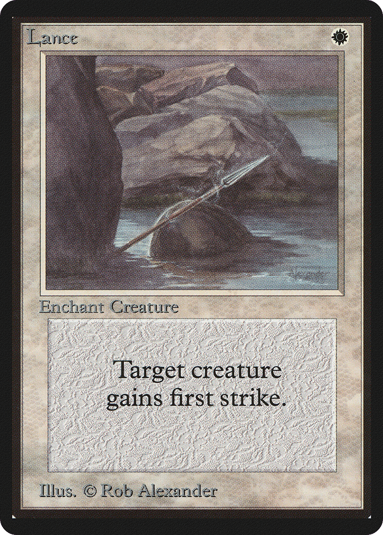 Lance — Limited Edition Beta — Magic: The Gathering
