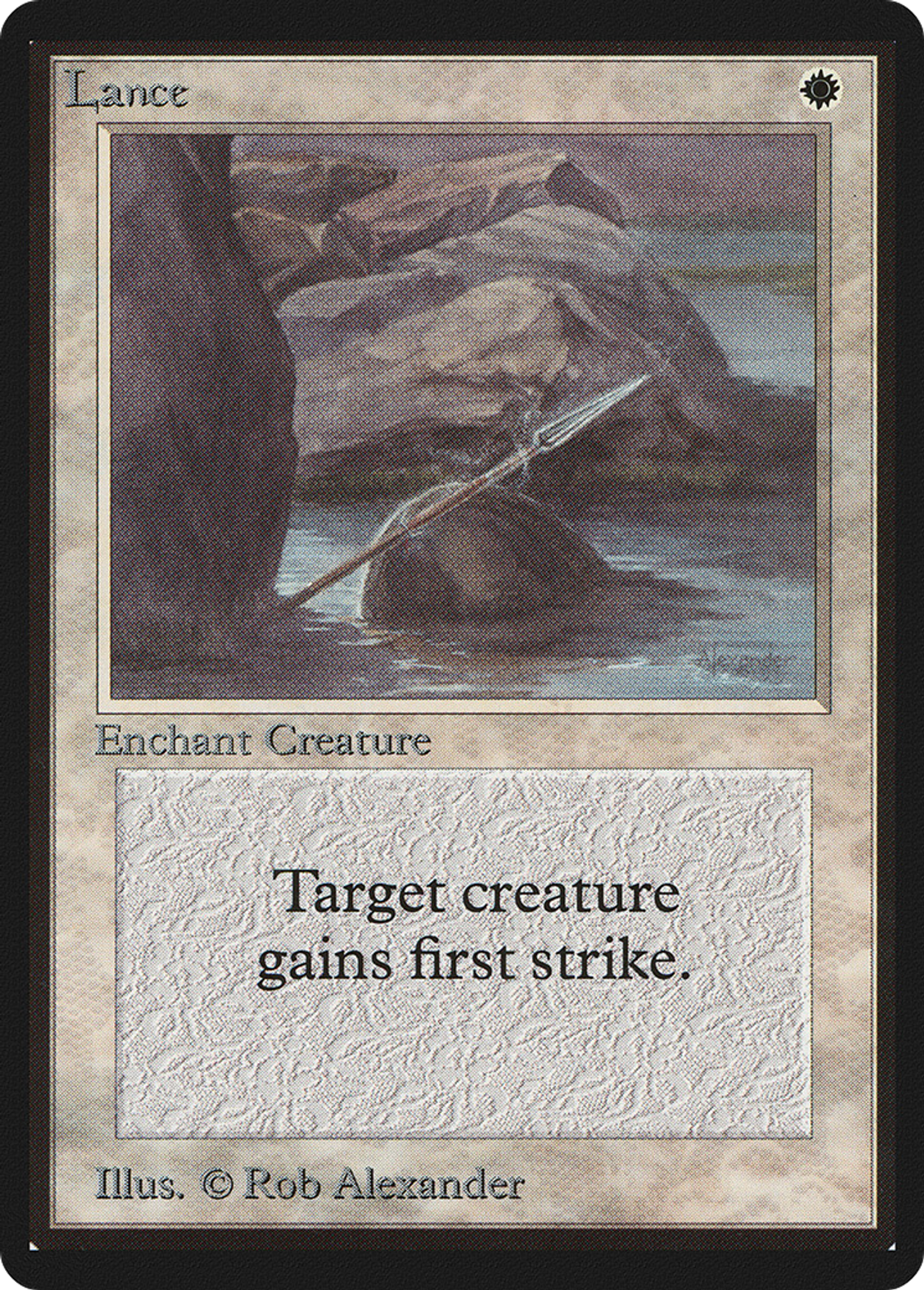Lance — Limited Edition Beta — Magic: The Gathering