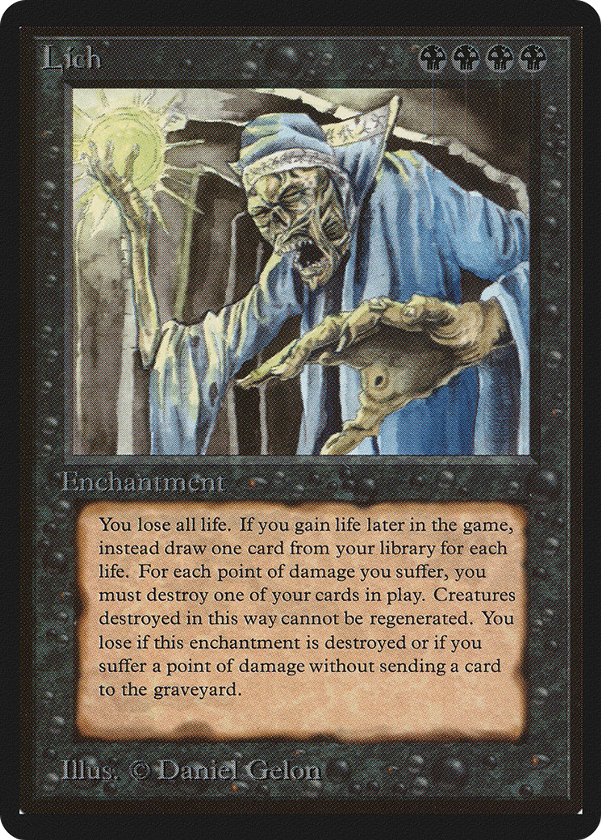 Lich — Limited Edition Beta — Magic: The Gathering