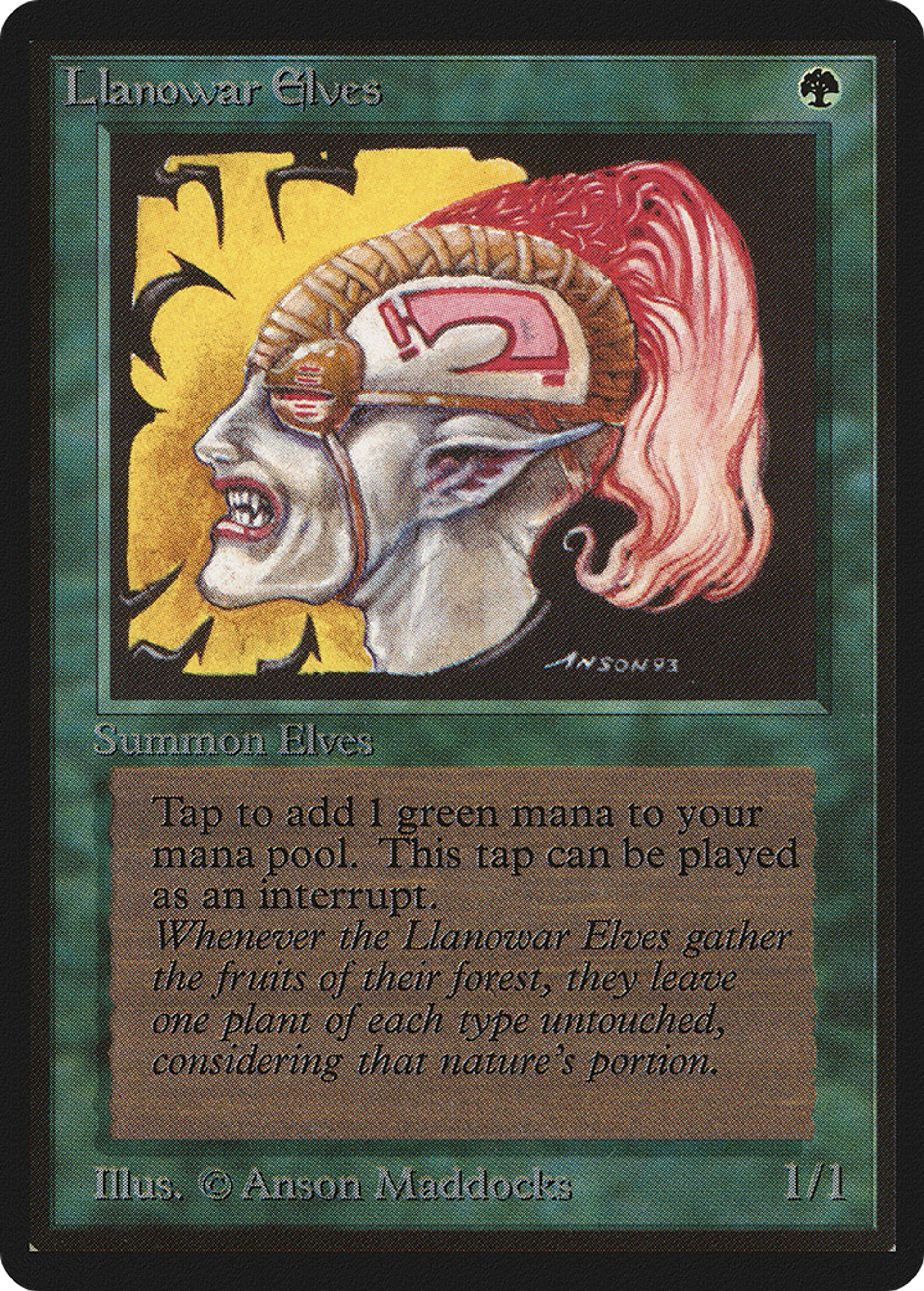 Elfes de Llanowar — Limited Edition Beta — Magic: The Gathering