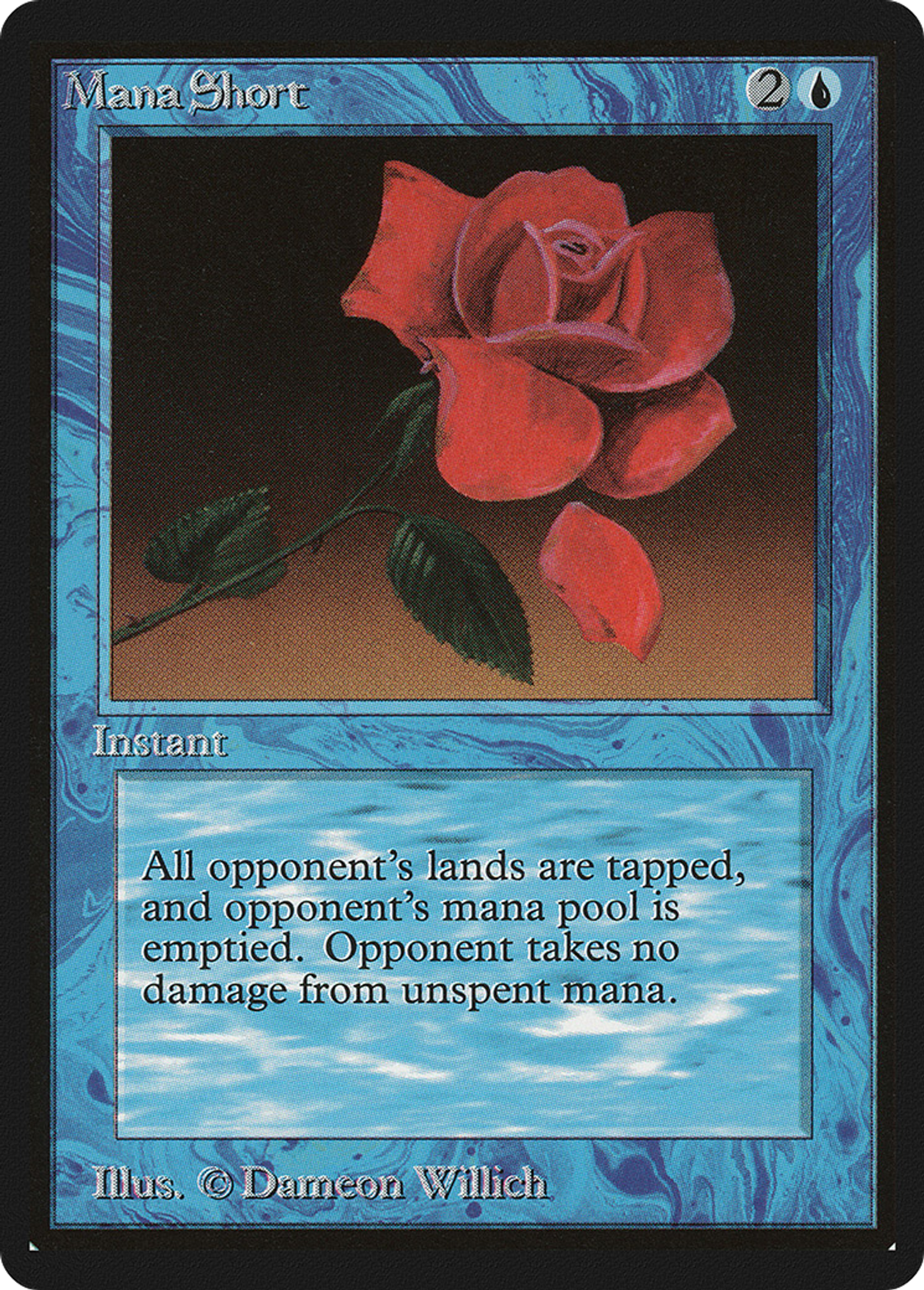 Pénurie de mana — Limited Edition Beta — Magic: The Gathering