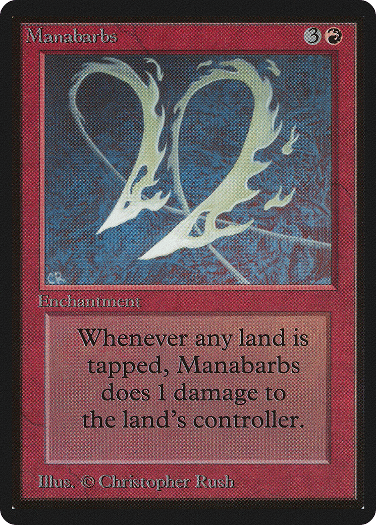 Manabarbs — Limited Edition Beta — Magic: The Gathering