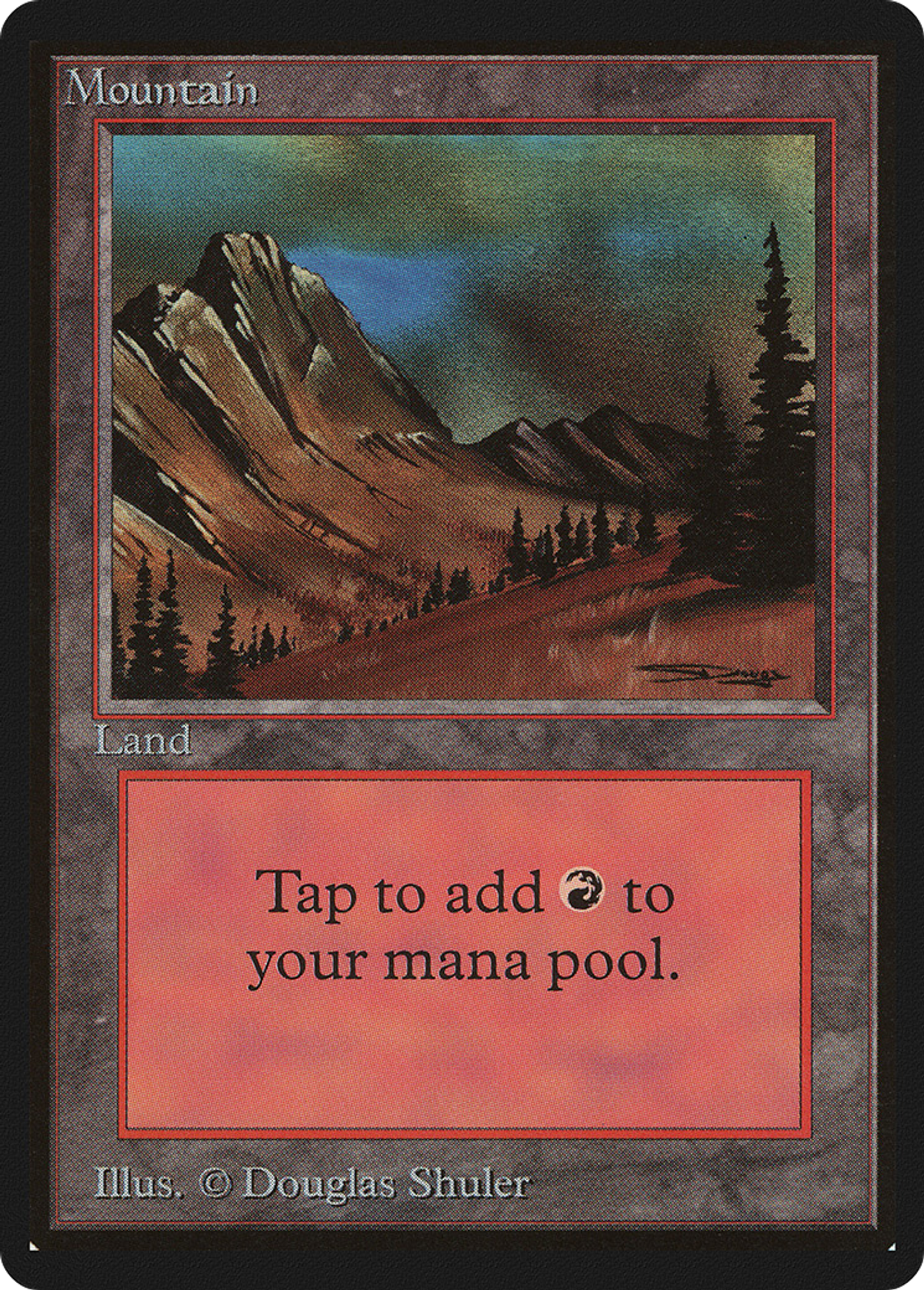 Mountain — Limited Edition Beta — Magic: The Gathering