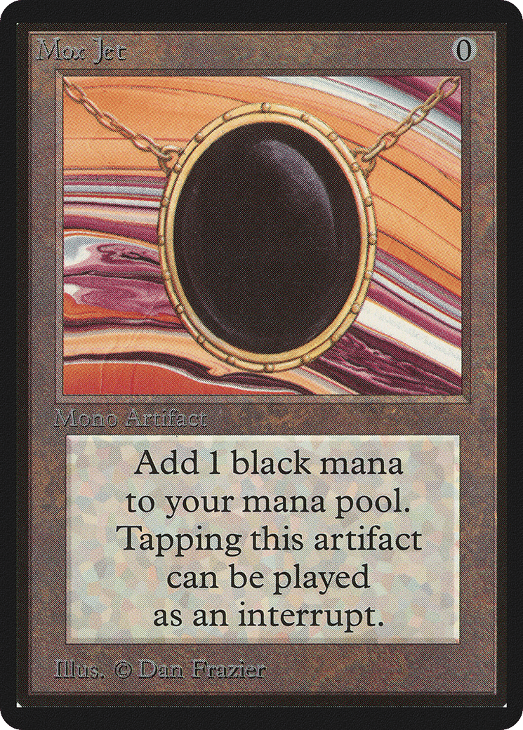 Mox Jet — Limited Edition Beta — Magic: The Gathering