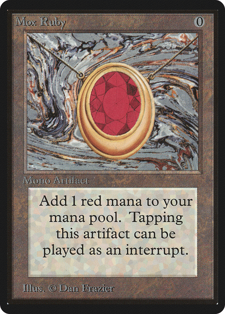 Mox Ruby — Limited Edition Beta — Magic: The Gathering