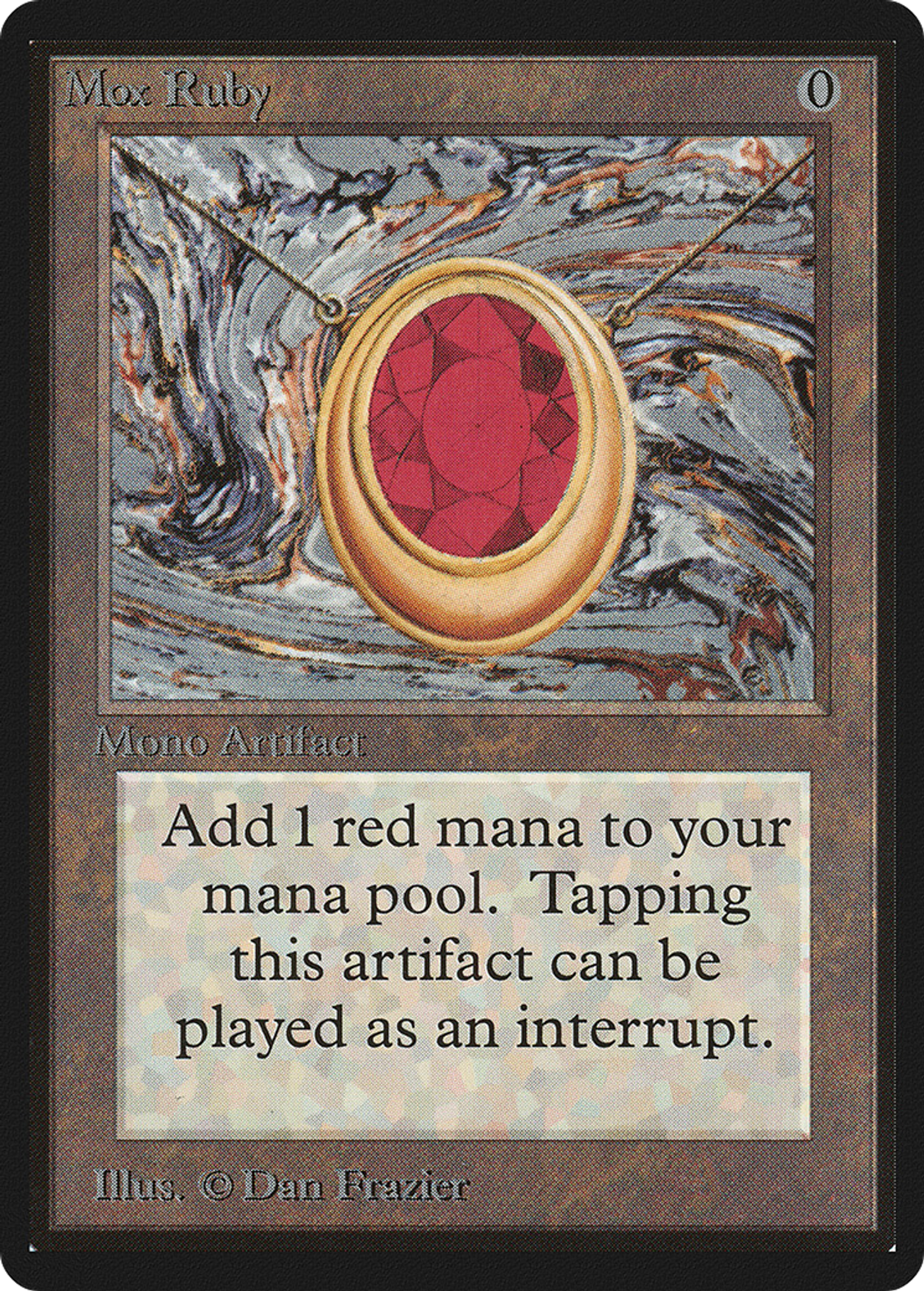 Mox Ruby — Limited Edition Beta — Magic: The Gathering