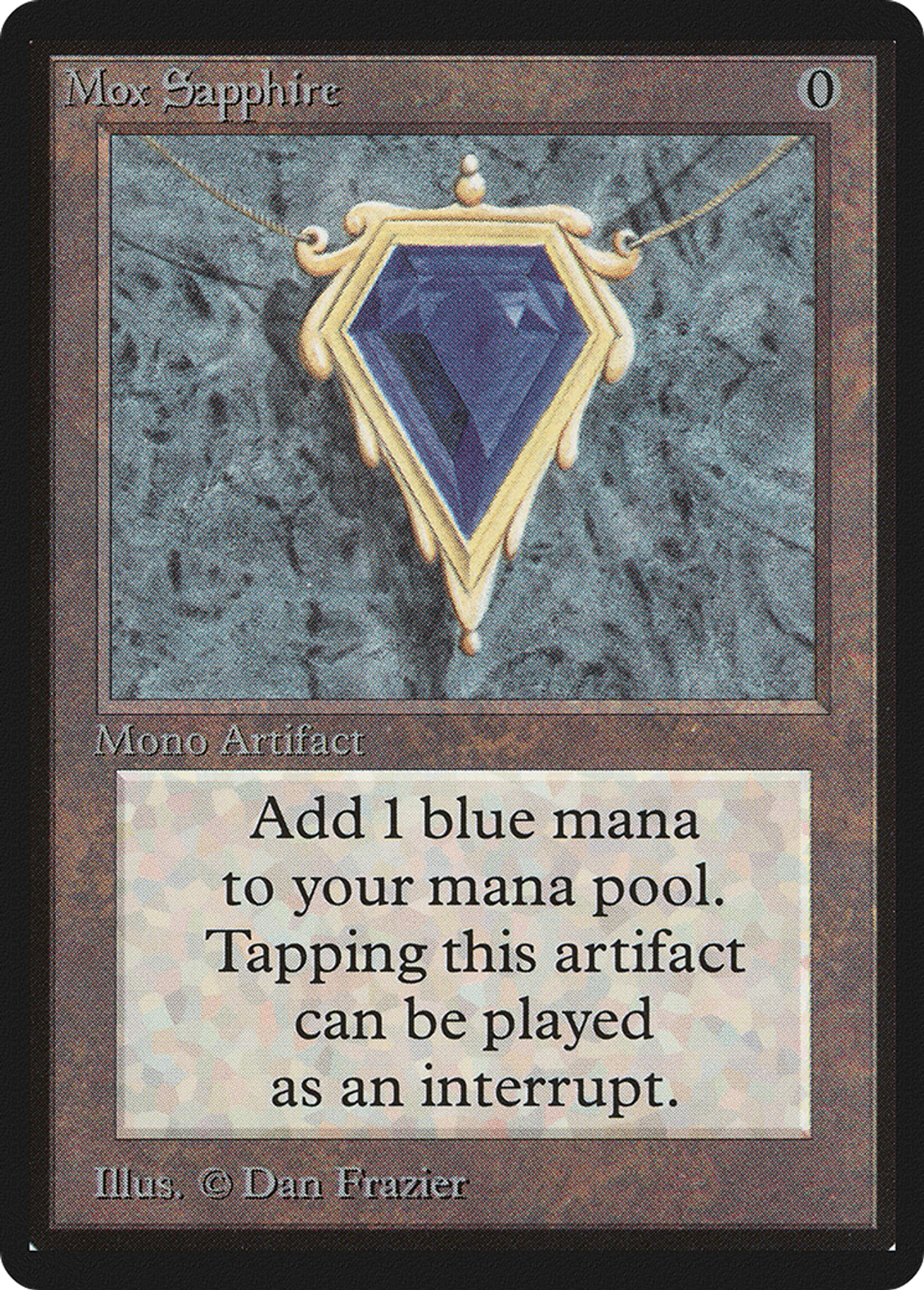 Mox Sapphire — Limited Edition Beta — Magic: The Gathering